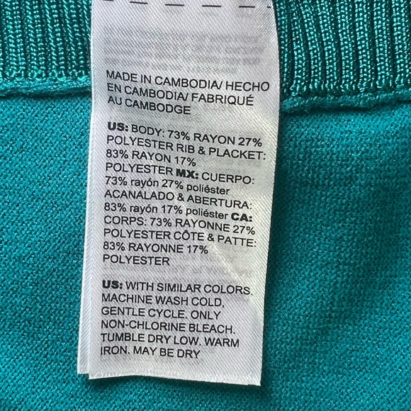 Chico's Cardigan Sweater - Green Longline Open Front (Size M) - Picture 16 of 17